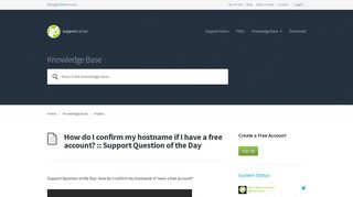 How do I confirm my hostname if I have a free account? - No-IP
