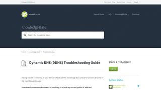 Dynamic DNS (DDNS) Troubleshooting Guide | Support | No-IP ...