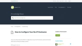 How to Configure Your No-IP Hostname | Support | No-IP Knowledge ...