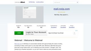 Mail.noip.com website. Webmail :: Welcome to Webmail.
