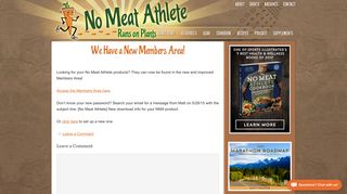 We Have a New Members Area! | No Meat Athlete