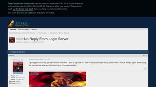 [Answered] No Reply From Login Server - Questions & Money Making ...