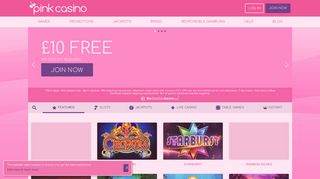 Online Casino & Mobile Slots | Pink Casino UK | £10 Free No Deposit