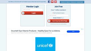 Sign up or Login - Free Coupons - Printable Coupons, Grocery ...