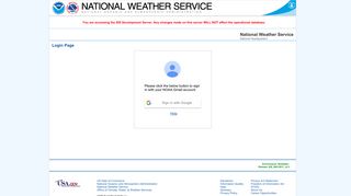 Station Information System || Login Page - NOAA