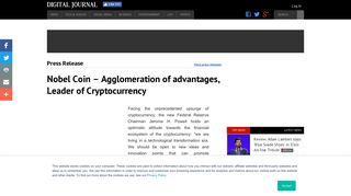 Nobel Coin – Agglomeration of advantages ... - Digital Journal