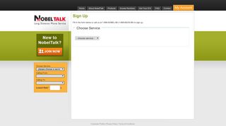 Sign Up - Postpaid and Prepaid phone service from Nobel Talk