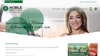 Noble Credit Union - eSERVICES - Online Banking