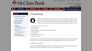 Online Banking - McClain Bank