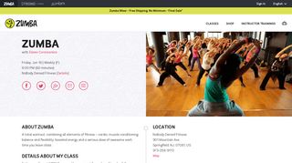 Zumba class at NoBody Denied Fitness with Eileen Caramanica