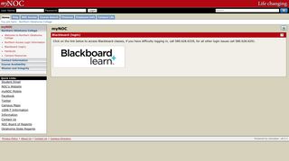 Blackboard (login) - Northern Oklahoma College | myNOC