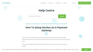 How to Setup Nochex As A Payment Gateway | Create.net