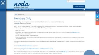 Members Only - NODA