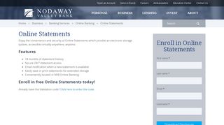 Online Statements - Nodaway Valley Bank