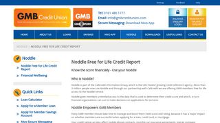 Noddle Free for Life Credit Report - GMB Credit Union