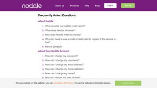 FAQ - Noddle | Free For Life Credit Report And Credit Score