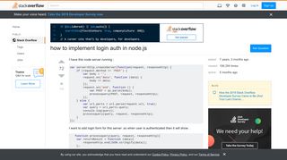 how to implement login auth in node.js - Stack Overflow