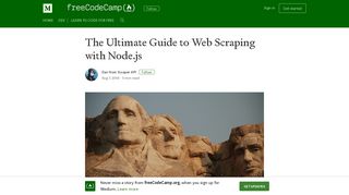 The Ultimate Guide to Web Scraping with Node.js – freeCodeCamp.org