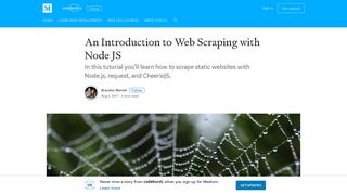An Introduction to Web Scraping with Node JS – codeburst