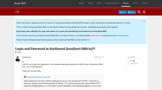 Login and Password in dashboard (localhost:1880 ... - Node-RED Forum