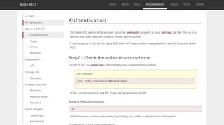Node-RED : Authentication
