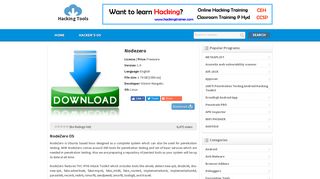 Free Download Nodezero | Hacking Tools