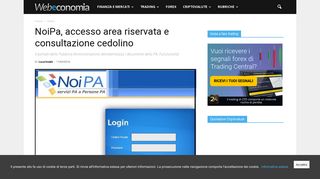 NoiPa, accesso area riservata e consultazione cedolino