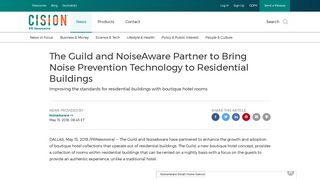 The Guild and NoiseAware Partner to Bring Noise Prevention ...