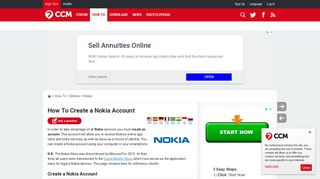 How To Create a Nokia Account - Ccm.net