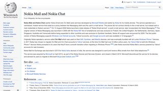 Nokia Mail and Nokia Chat - Wikipedia