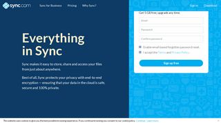 Sync | Secure Cloud Storage — Privacy Guaranteed