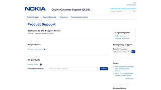 Product Support - Nokia Support Portal - Alcatel-Lucent