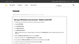 Lumia 635 - Sprint Support