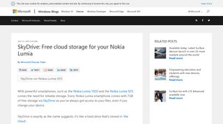 SkyDrive: Free cloud storage for your Nokia Lumia | Microsoft Devices ...