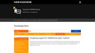 NoMachine - Dropping support for 'NoMachine login' method