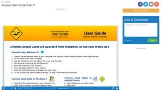 Access User Guide Feb 11 | manualzz.com