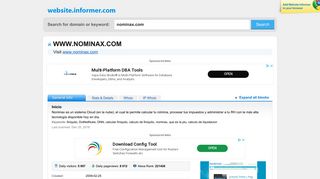 nominax.com at Website Informer. Inicio. Visit Nominax.