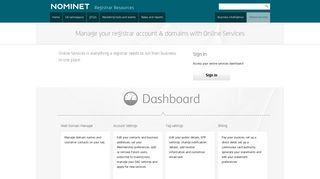 Online Services - Nominet Registrar Resources