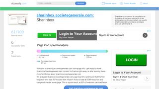 Access sharinbox.societegenerale.com. Sharinbox