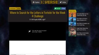 'Fortnite' NOMS Sign Letter Locations: Map and Guide for Letters ...