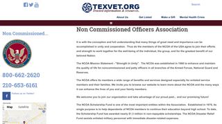 Non Commissioned Officers Association | TexVet