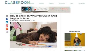How to Check on What You Owe in Child Support in Texas | Synonym