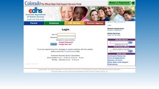 Login - Colorado Division of Child Support Services