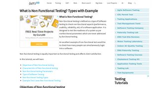 What is Non Functional Testing? Types with Example - Guru99