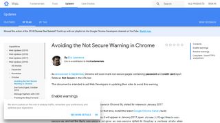 Avoiding the Not Secure Warning in Chrome | Web | Google Developers