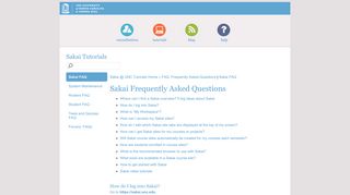 Sakai @ UNC Tutorials :: FAQ: Frequently Asked Questions