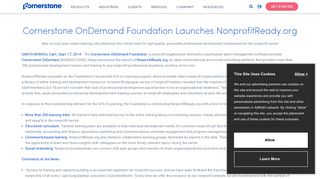 Cornerstone OnDemand Foundation Launches NonprofitReady.org
