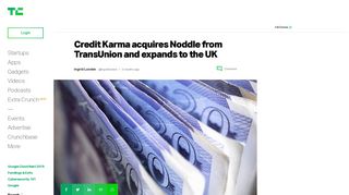 Credit Karma acquires Noddle from TransUnion and expands to the ...