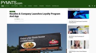 Noodles & Company Launches Loyalty Program, App | PYMNTS.com