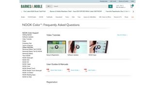 NOOK Color™ - Frequently Asked Questions, FAQs - Barnes & Noble